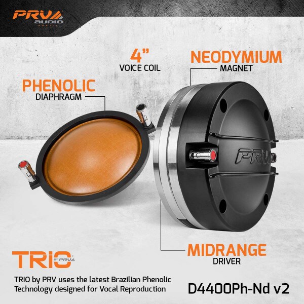 Main product image for PRV Audio D4400Ph-Nd v2 2" Compression Driver294-3510